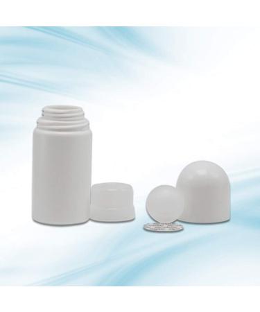 4Pcs 50mL White Plastic Roll-on Bottles - Refillable Anti-perspirant Deodorant Containers - Buy Online on SooperMarket.com