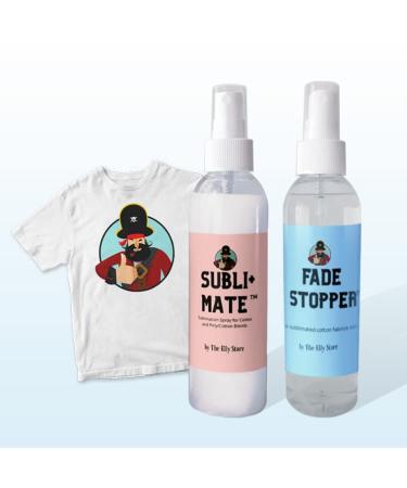 Sublimation Spray for Cotton and Cotton/Polyester Blends. Combo Pack