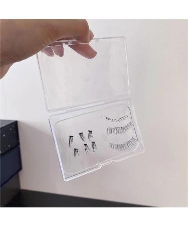 false eyelash adhesive storage box. Portable dust-proof transparent false eyelash storage tool. Suitable for traveling with you. And daily storage of false eyelashes.