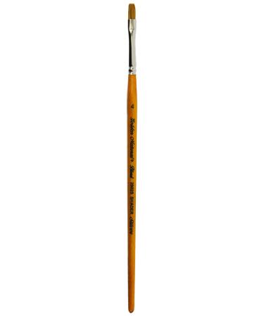 Silver Brush Limited 2002S Golden Natural Shader Brush for Watercolor  Oil  and Acrylic  Size 4  Short Handle