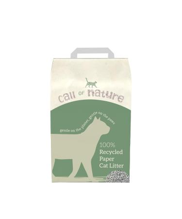 Call of Nature Recycled Paper Cat Litter Pellets - Biodegradable Odour Control Dust Free Non Clumping Cat Litter Paper Pellets - Kitty Litter 7 Litre 7L