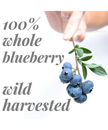 powbab Dried Wild Blueberries - 100% Whole, Unsweetened, Keto, Gluten-free, Vegan - Canada Grown, No Sugar Added, No Sunflower Oil or Apple Juice Concentrate, Sulfite Free - Buy Online on SooperMarket.com