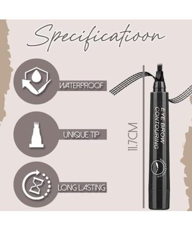 Roterale Eyebrow Pen - Roterale Eyebrow Pencil Waterproof Roterale 4-Tip Microblade Brow Pen 4Pack Roterale Eyebrow Pen Waterproof (Red Brown-4pcs) - Buy Online on SooperMarket.com
