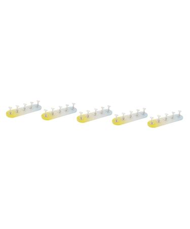 minkissy 5 Sets Nail Practice Holder Nail Display for Nail Painting Decorative Nail Racks Training Nail Display Beauty Nail Stands Nail Practice Stand Gold and Silver Plastic Storage Box