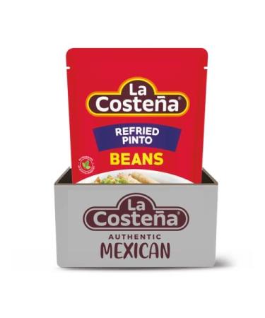La Costea Refried Pinto Beans, 15.16 Oz Microwaveable Pouch (Pack of 8) Refried Pinto Beans 15.16 Ounce (Pack of 8)