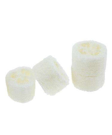 4PC Loofah Soap Dish Tray Set | Natural Loofah Sponge Rack | Strong Bearing Capacity | Perfect for Bathroom or Kitchen | Household Cleaning and Scrubbing