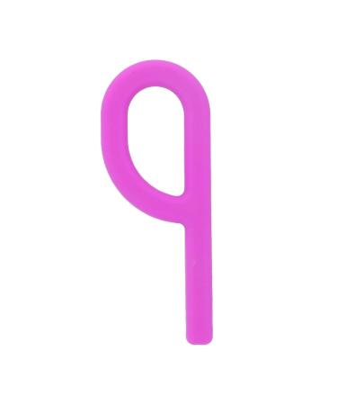 P-Shaped Silicone Sensory Cake Tool - Improve Chewing & Oral Muscle Rehabilitation - Purple Oral Motor Stimulation Toy for Children - Buy Online on SooperMarket.com