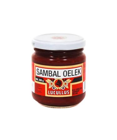 Lucullus Sambal Oelek | Hot Spice Red Chilli Paste | 200g | (Pack of 2)