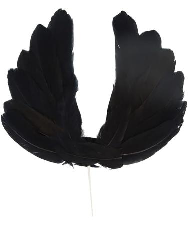 6 Pcs Imitation Feather Cake Toppers Angel Wing Cake Topper Wedding Cake Toppers Tea Party Cake Decorations Birthday Cake Toppers for Baby Shower - Buy Online on SooperMarket.com