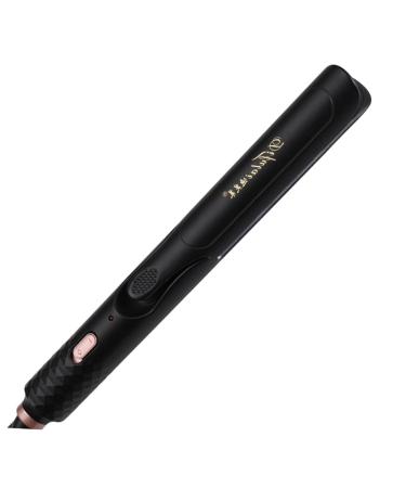 BELLIFFY 1pc Curling Iron Hair Straightener Brush Curling Wand Hair Straightening Comb Hair Curler Black 29.00X3.00X3.00CM Black