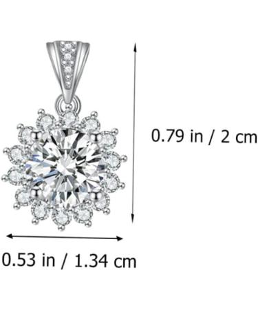 ABOOFAN 1pc Sun Petal Pendant Diamond Choker Necklace Rhienestone Necklace Crafts Making Material Alloy - Buy Online on SooperMarket.com