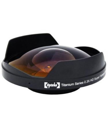 Opteka Titanium Series 58mm 0.3X HD Super Fisheye Lens for Sony DCR-VX2000, DCR-VX2100, DSR-250, DSR-PD150, DSR-PD150 and DSR-PD170 Professional Video Camcorders