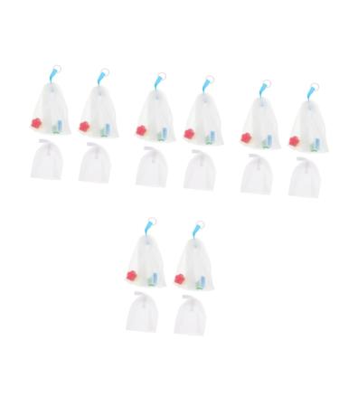 Healeved 16 Pcs Foaming Net Exfoliating Soap Saver Soap Saver Pouch Mesh Soap Pouch Purpose Soap Pe