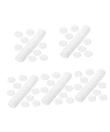 FRCOLOR 500 Pcs Thick Overlock Cotton White Nail Polish Face Makeup Remover Eye Makeup Remover Pads Cotton Pad Facial Makeup Pads Reusable Make up Pads Cleaning Cosmetic Pads Face Pads