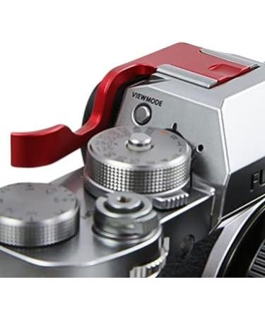 Fujifilm XT-1 XT-2 XT-3 XT-4 Metal Hot Shoe Thumb Grip - Red | Stable Thumb Rest for Slow Shutter Speeds | Foto&Tech - Buy Online on SooperMarket.com