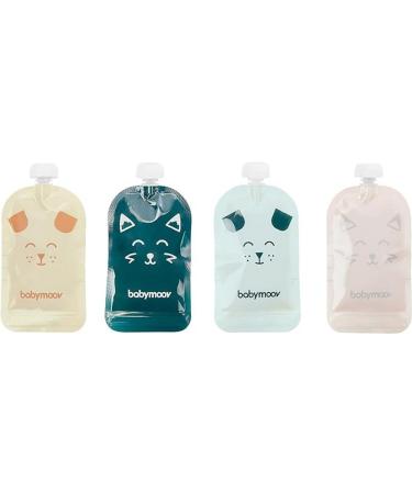 Babymoov 20 Reusable Baby Food Pouches Refillable Kids Squeeze Pouch