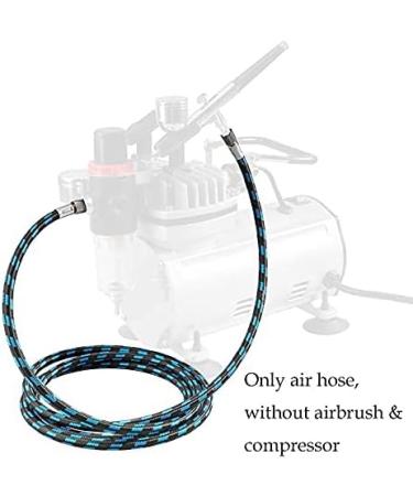 SAGUD 10ft Nylon Braided Airbrush Hose with 1/8 Size & Adapter for Most Airbrush Kits - Buy Online on SooperMarket.com