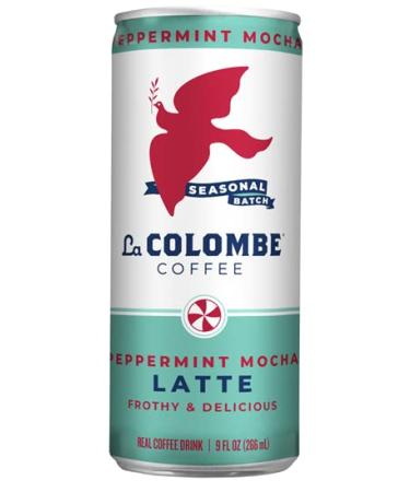 La Colombe Peppermint Mocha Draft Latte - 9 Fluid Ounce, 4 Count - Cold-Pressed Espresso And Frothed Milk + Peppermint And Dark Chocolate - Made With Real Ingredients - Grab And Go Coffee Peppermint Mocha 9 Fl Oz (Pack of 4)