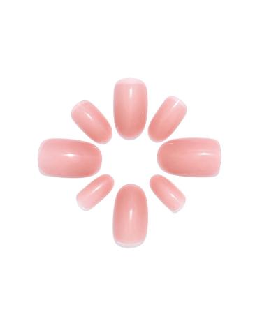 Handcess 24 Pcs Medium Pink Ballerina Press On Nails | Glossy False Nails for Women & Girls - Perfect for International Shipping - Buy Online on SooperMarket.com