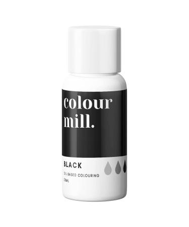 Colour Mill Oil Based Food Colouring 20ml Colours all Icings Chocolate Dough and more (Black)