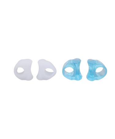 Anggrek Gel Toe Separators - 6 Pairs Silicone Relief Bunion Pain Corrector for All Shoes - Blue/White - Buy Online on SooperMarket.com