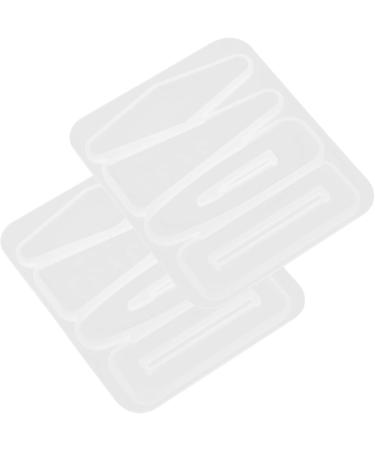 STOBOK 10 Pcs Hairpin Silicone Mold Resin Tray Molds Keychain Resin Mold Crystal Template Girl - Buy Online on SooperMarket.com