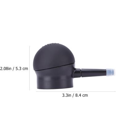 FOYTOKI 1pc Silicone Nozzle Hair Solution Loose Powder Spray Fiber Tools Hair Dye Tools Black - Buy Online on SooperMarket.com
