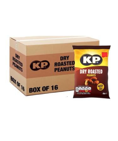 KP Dry Roasted Peanuts Case of 16x65g
