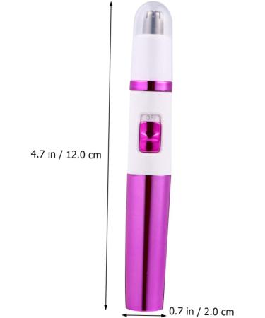 Housoutil Nose Hair Trimmer - Electric Facial Hair Remover | Battery-Powered Pen Shape Epilator for Smooth Skin | 1pc Rosy Design - Buy Online on SooperMarket.com