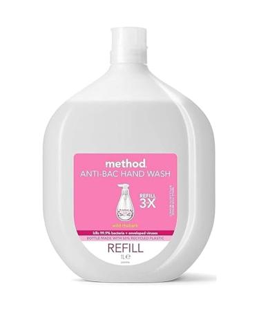 Method Antibacterial Hand Wash Refill Wild Rhubarb 1L Multipack