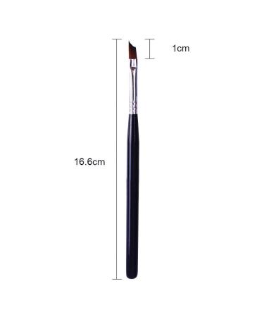 French Tip Nail Brush with Black Handle - Oblique Head UV Gel Acrylic Painting Pen | Pack of 1 - Buy Online on SooperMarket.com