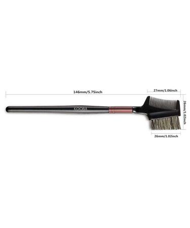 KOOBA Eyebrow Brush and Eyelash Comb | Portable Beauty Tool for Makeup | Professional & Travel-friendly - Buy Online on SooperMarket.com