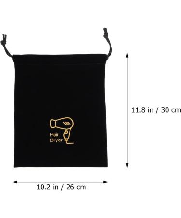 Cabilock 5pcs Hair Dryer Storage Bag Travel Hair Dryer Hair Dryer Travel Bag Hair Dryer Supplies Household 30X26X1CMx5pcs Blackx5pcs - Buy Online on SooperMarket.com