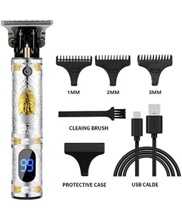 Pcivzxam Professional Hair Clippers Men Electric Beard Trimmer Digital Display USB Rechargeable Cordless Hair Cutting Skull - Buy Online on SooperMarket.com