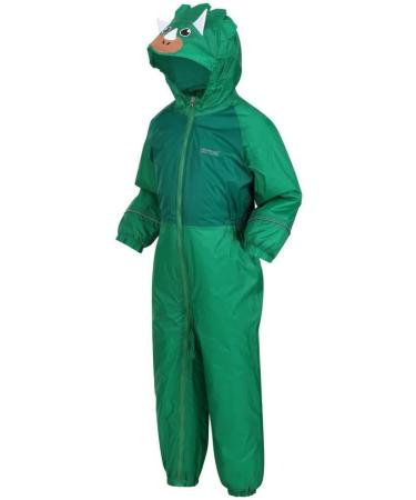 Regatta Kids Mudplay III Waterproof Insulated Animal All-in-one Suit 12 Months - Jelly Bean Dinosaur - Buy Online on SooperMarket.com