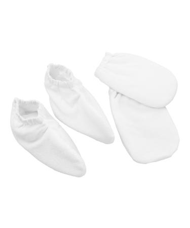 minkissy 2 Pairs Dog Treat Jar Wig Bags Satin Laundry Dispenser Hen Party Games Paraffin Wax Gloves Clipper Grippers Kerchief for Women Tooth Gem Sequin Cosmetic Bag Hand Product White