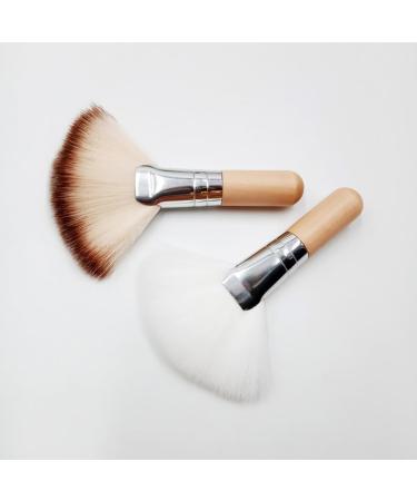 FRCOLOR 4pcs Fluffy Makeup Brushes Set - Soft Short Handle Fan Brushes for Facials & Makeup Tools - Assorted Colors - Buy Online on SooperMarket.com