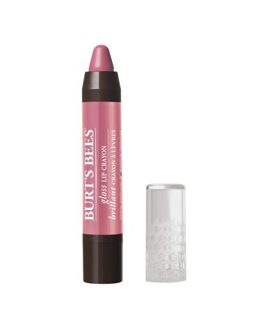 Burt's Bees 100% Natural Moisturizing Gloss Lip Crayon  Pink Lagoon - 1 Crayon Pink Lagoon 1 Count (Pack of 1)