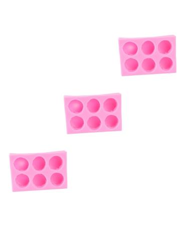 HOMSFOU 3pcs Cakesicles Mold Silicone Mold Burger Mold Silicone Candle Mold Fondant Molds Candle Molds Cake Mold De para Gelatinas DIY Baking Molds Light Clay 3D Hamburger Mx3pcs As Shownx3pcs