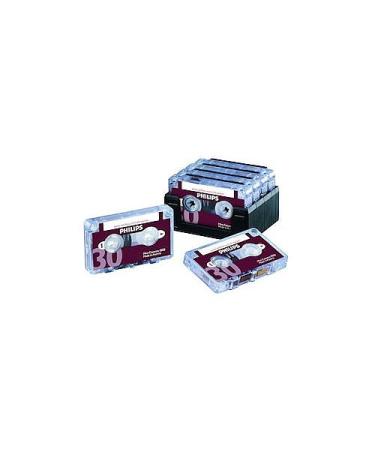 Philips 30-Minute Mini Cassette Tape - 10 Pack
