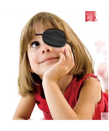 Breathable Adjustable Strabismus Eye Patch for Adults & Kids | Silk Lazy Eye Mask for Amblyopia (Black - Buy Online on SooperMarket.com