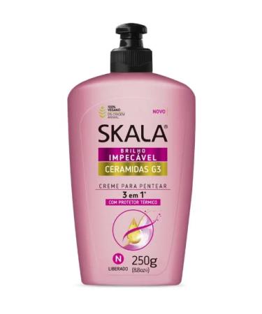 Skala - Ceramidas - Creme de Pentear 3 em 1 Ceramidas G3 250 Gr - (G3 Ceramides 3 in 1 Combing Cream Net 8.81 Oz)