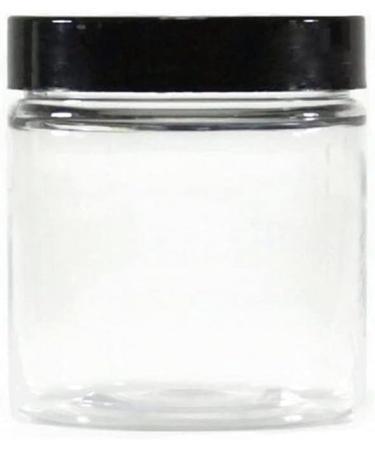 3 Pack 250ml Transparent Plastic Cosmetic Containers with Black Lid - Refillable Empty Cream Bottles & Lotion Storage for Ointments - Buy Online on SooperMarket.com