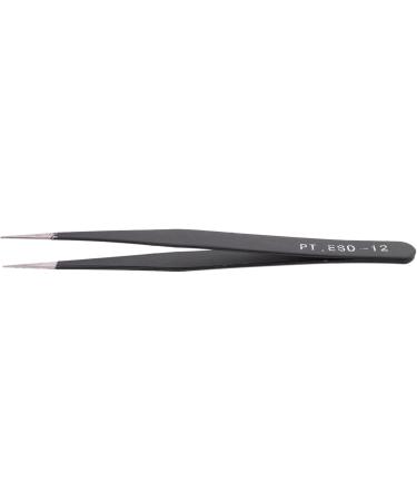 Lodokdre 4X Nail Art Rhinestones Eyelashes Extension Straight & Curved Tweezers Tool Set-Black - Buy Online on SooperMarket.com