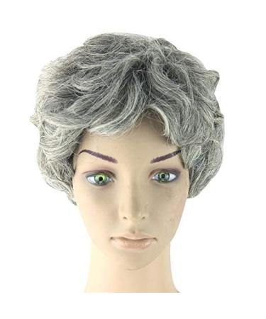 Buy Women's Grey Short Wavy Daily Cosplay Wig | Stylish & Comfortable | International Shipping - Buy Online on SooperMarket.com