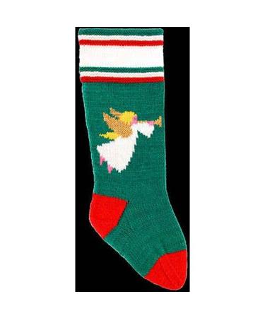 DooLallies Christmas Stockings Kits for Knitting Angel (Green)