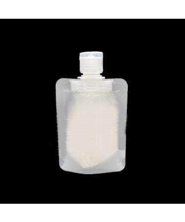 Uadme Cosmetic Squeeze Pouch Refillable Squeeze Pouch for Travel 50ML Empty Cosmetic Lotion Shampoo Spout Container