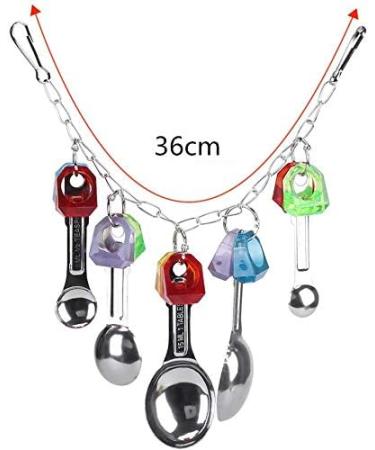 Ycnpeatt 1Piece Bird Swing Toys Parrot Hanging Chewing Toys for Parakeet Cockatiel Conure Cockatoo Macaw African Greys Parrot Cage Toys Blue - Buy Online on SooperMarket.com