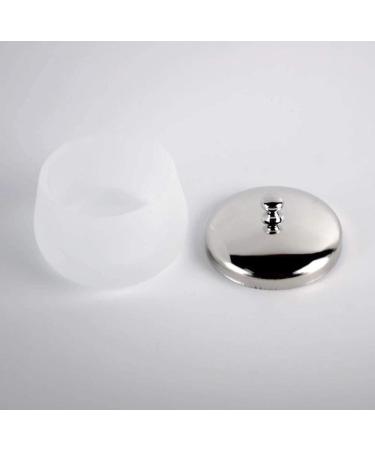 Frosted Glass Dappen Dish with Lid - Nail Art Acrylic Liquid Powder Container - Buy Online on SooperMarket.com