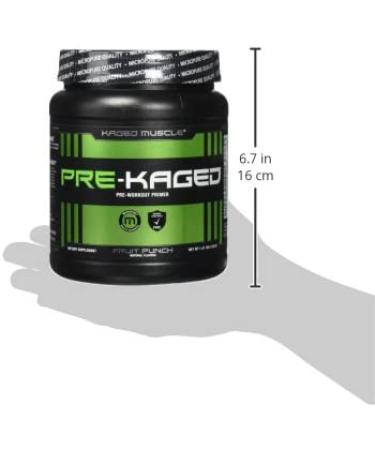 KAGED MUSCLE Pre Workout Powder for Men & Women - Intense Energy, Focus & Pumps - Fruit Punch Flavor - 20 Servings - Buy Online on SooperMarket.com